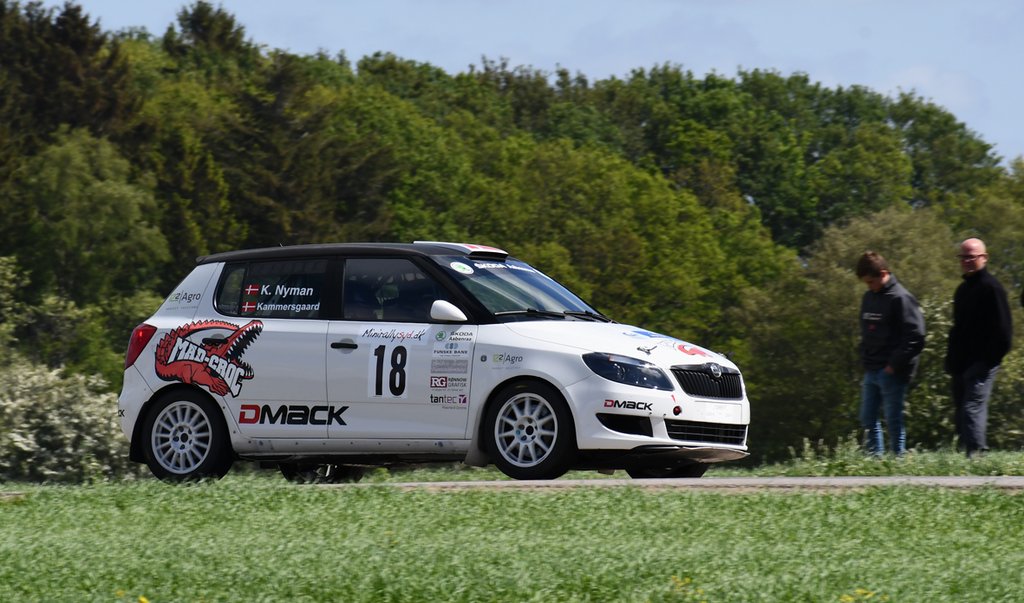 Nyman og Claus Kammersgaard fik en lidt svag start, men op ad dagen kom der mere fart i bilen, så de fik konsolideret deres tredjeplads i den samlede stilling i R2-klassen
(Foto: MD, specialpress@gmail.com - autoMOTIV)